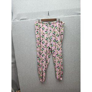 Scooby-Doo! Pink Cartoon Print Pajama Pants For Adults Size 2X